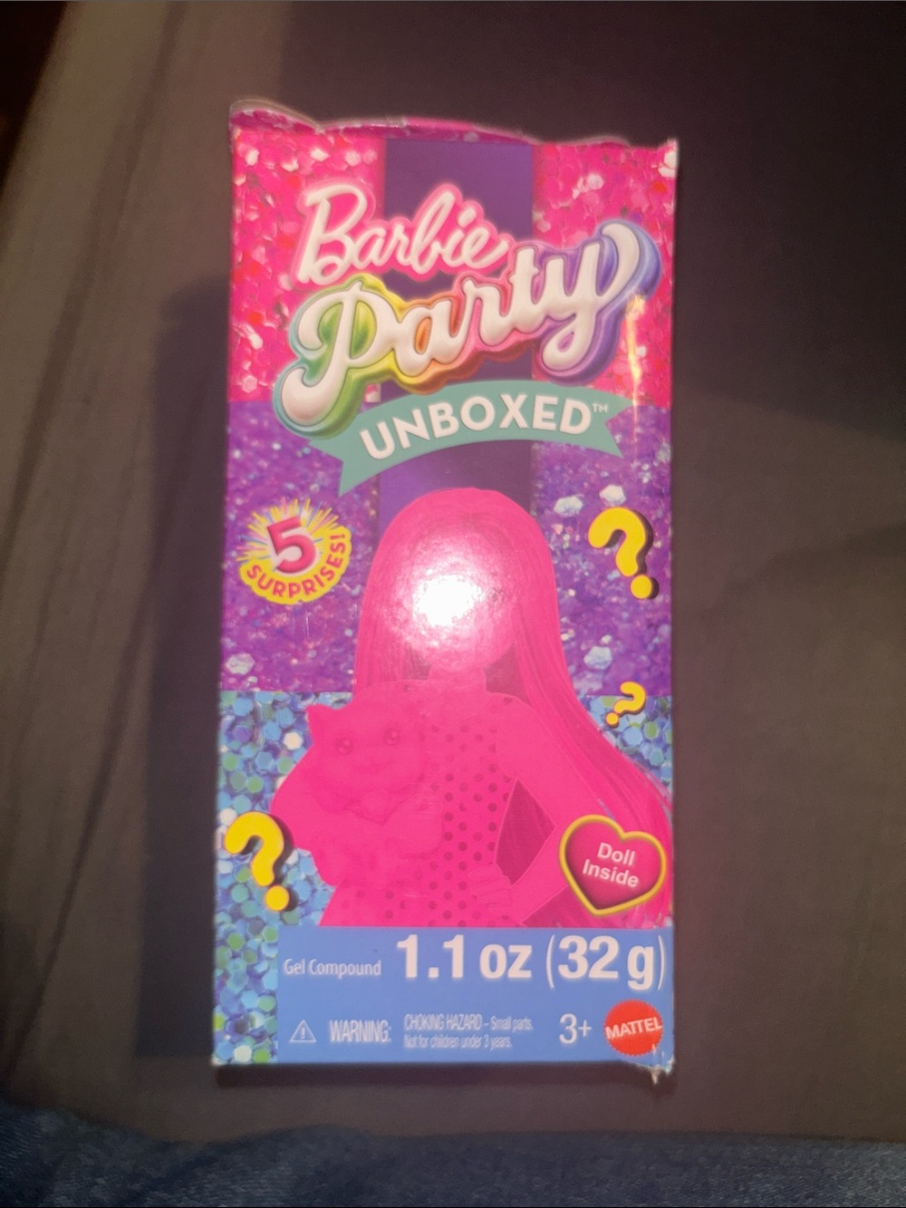 Barbie Unboxed Mystery Doll Box - Pink, Purple, Teal